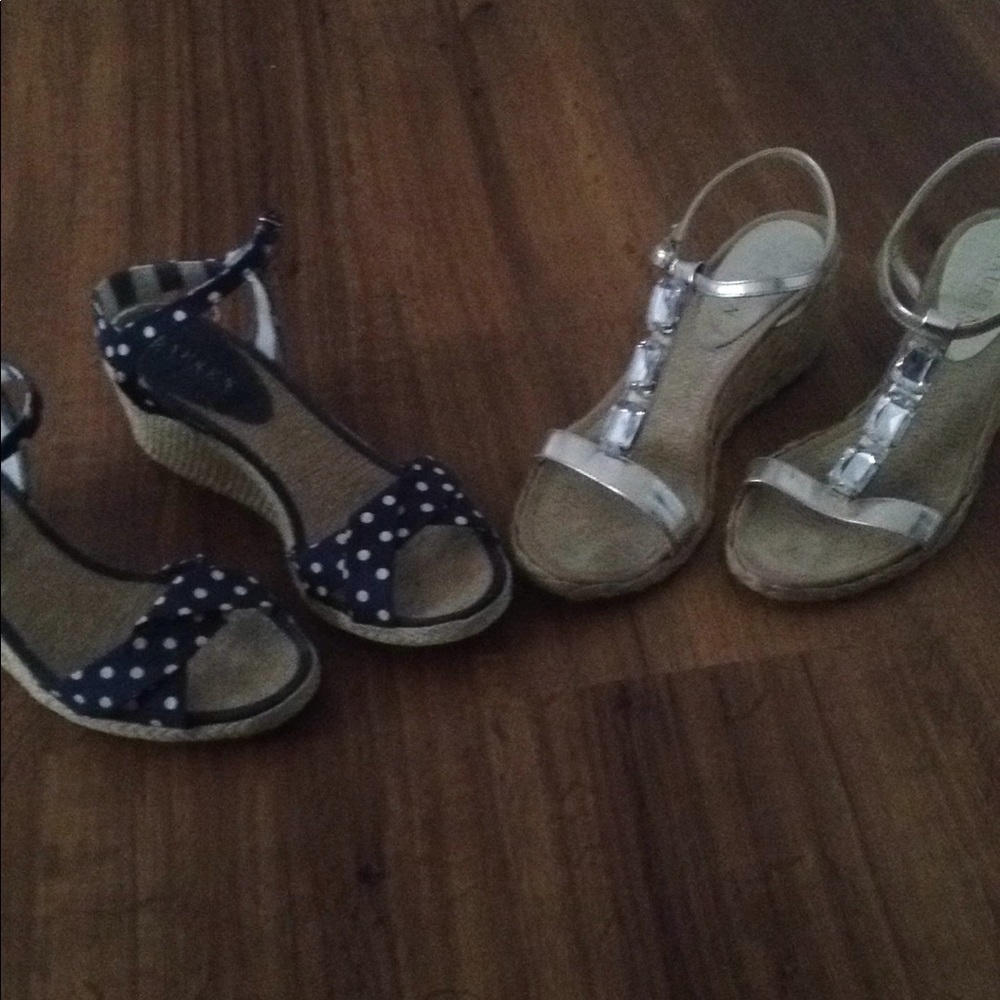 Two pairs of Ralph Lauren wedges
